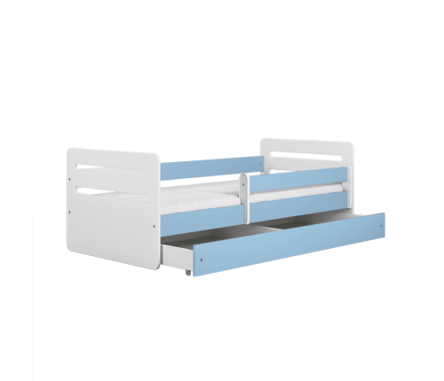 Łóżko tomi niebieskie bez szuflady materac 160/80