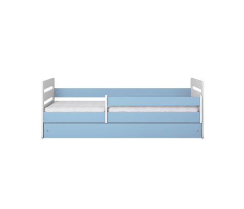 Łóżko tomi niebieskie z szufladą materac 160/80