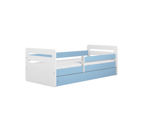 Łóżko tomi niebieskie z szufladą materac 160/80