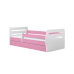 Łóżko tomi różowe bez szuflady materac 140/80