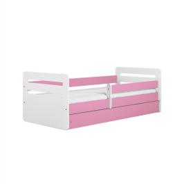 Łóżko tomi różowe z szufladą materac 140/80