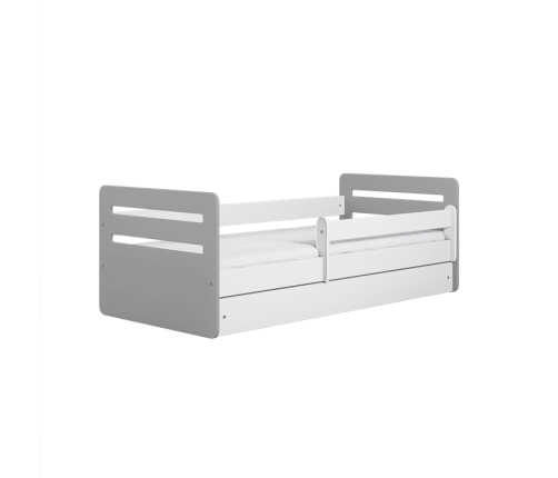 Łóżko tomi mix szare bez szuflady materac 140/80