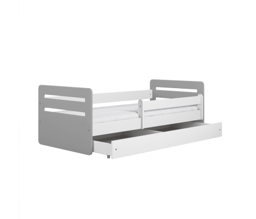 Łóżko tomi mix szare z szufladą materac 160/80