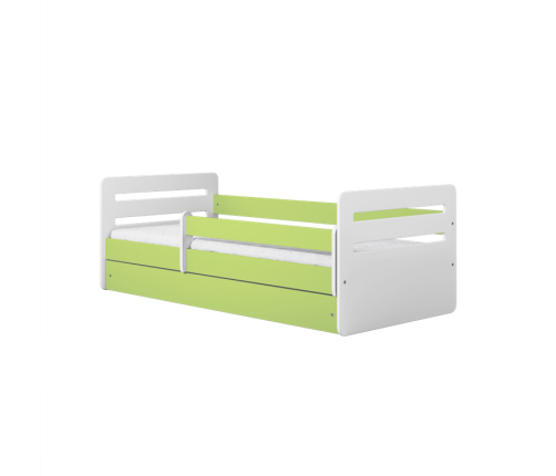 Łóżko tomi zielone z szufladą materac 160/80