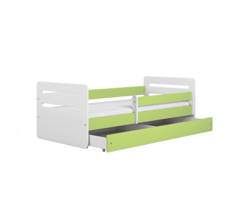 Łóżko tomi zielone z szufladą materac 180/80