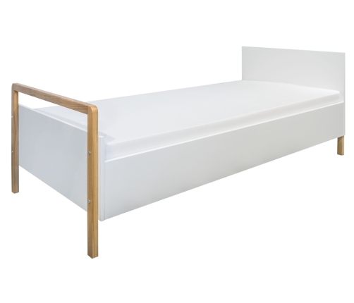 Bērnu gulta Victor White bez izvelkamās atvilktnes ar matraci 180x80