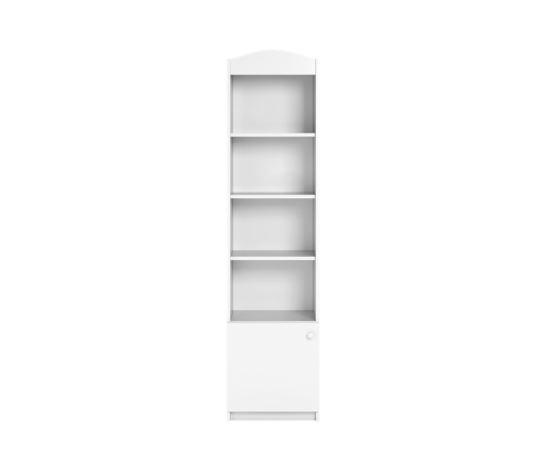 Regał pojedynczy zamknięty biały