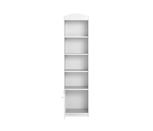 Regał pojedynczy zamknięty biały