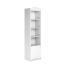 Regał pojedynczy zamknięty biały