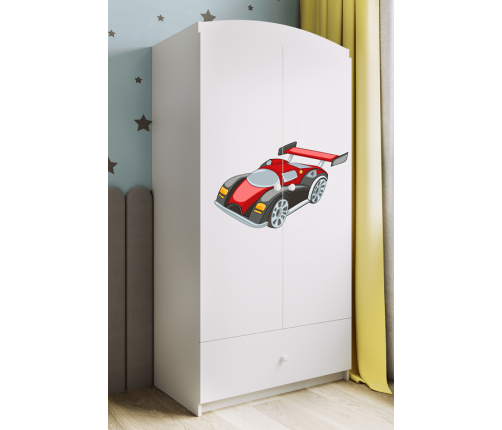 Szafa babydreams biała auto wyścigowe