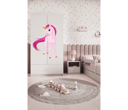 Szafa babydreams biała jednorożec