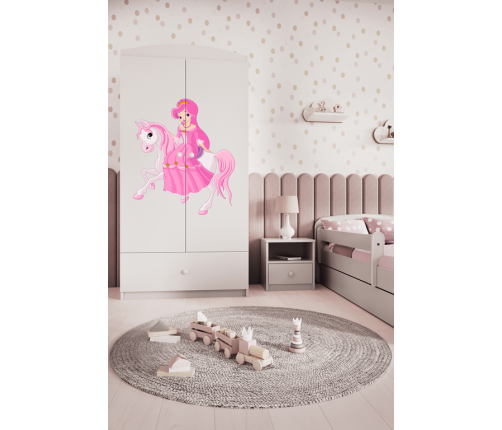 Szafa babydreams biała księżniczka na koniku