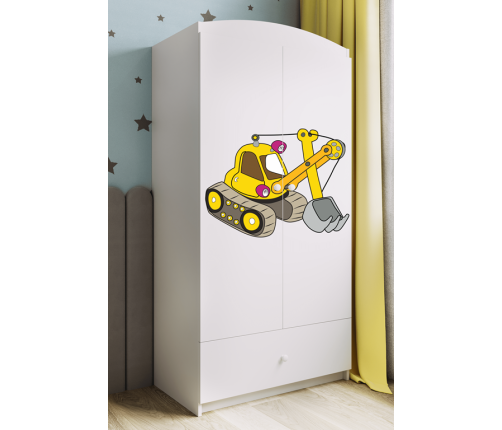 Szafa babydreams biała koparka