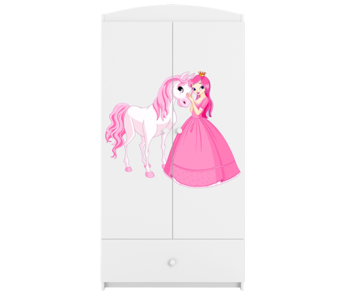 Szafa babydreams biała księżniczka konik