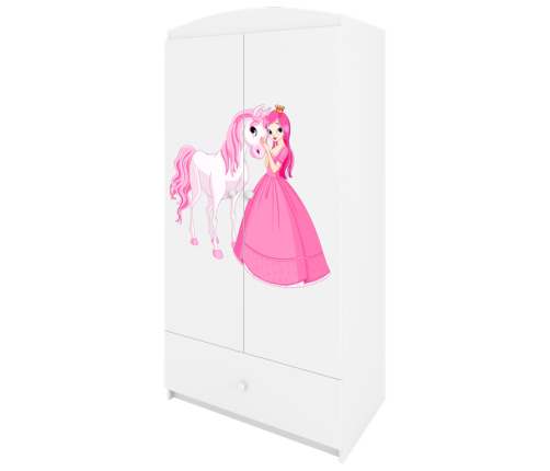 Szafa babydreams biała księżniczka konik