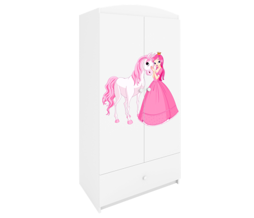 Szafa babydreams biała księżniczka konik