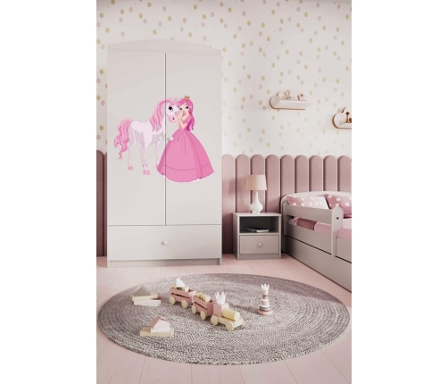 Szafa babydreams biała księżniczka konik