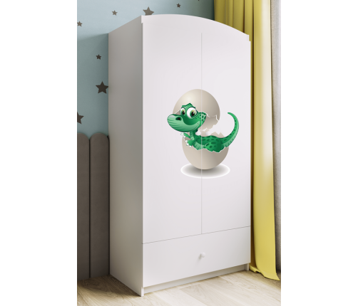 Szafa babydreams biała mały dino