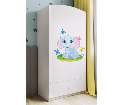Szafa babydreams biała słonik