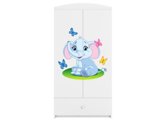 Szafa babydreams biała słonik
