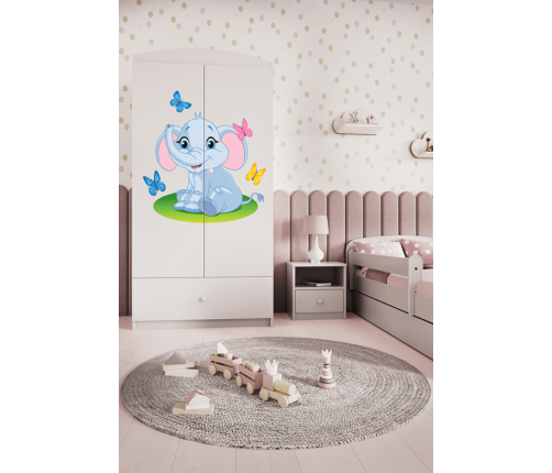 Szafa babydreams biała słonik