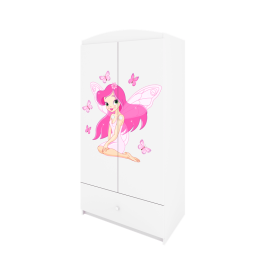 Szafa babydreams biała wróżka z motylkami
