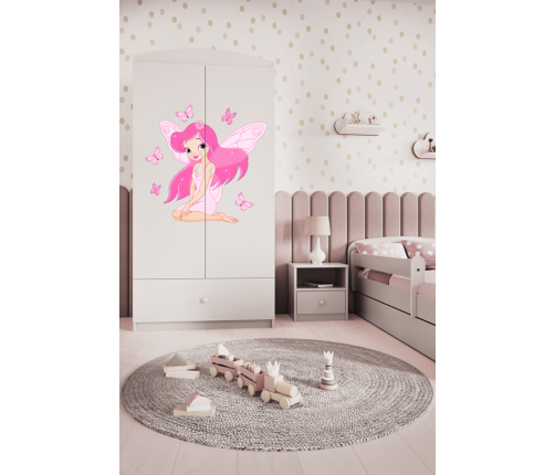 Szafa babydreams biała wróżka z motylkami
