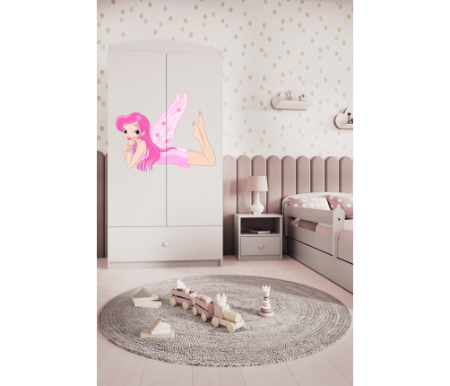 Szafa babydreams biała wróżka ze skrzydełkami
