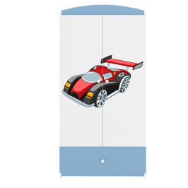 Szafa babydreams niebieska auto wyścigowe