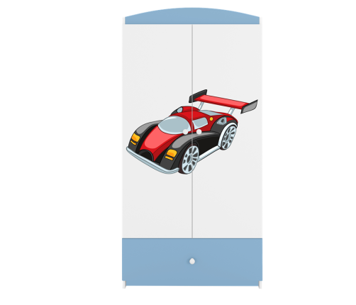 Szafa babydreams niebieska auto wyścigowe