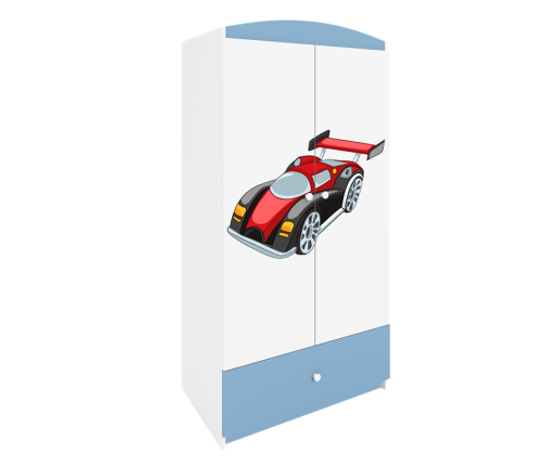Szafa babydreams niebieska auto wyścigowe