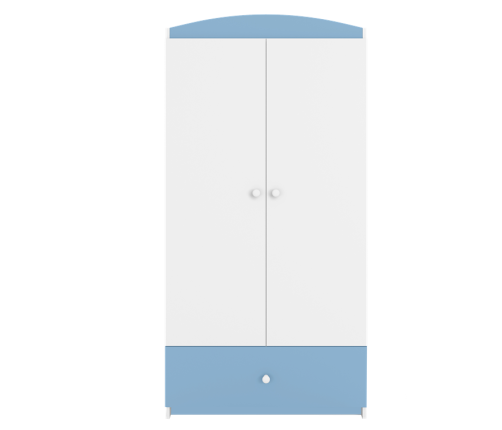 Szafa Babydreams niebieska bez wzoru
