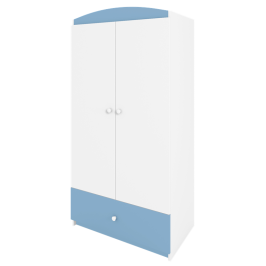 Szafa Babydreams niebieska bez wzoru