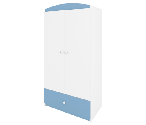 Szafa Babydreams niebieska bez wzoru