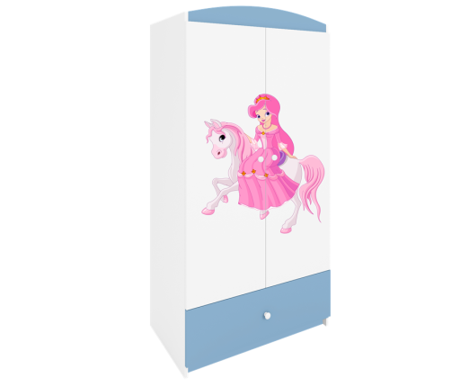 Szafa babydreams niebieska księżniczka na koniku