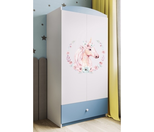Szafa babydreams niebieska konik