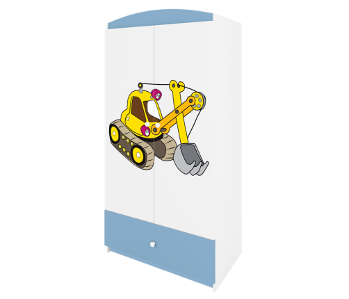 Szafa babydreams niebieska koparka