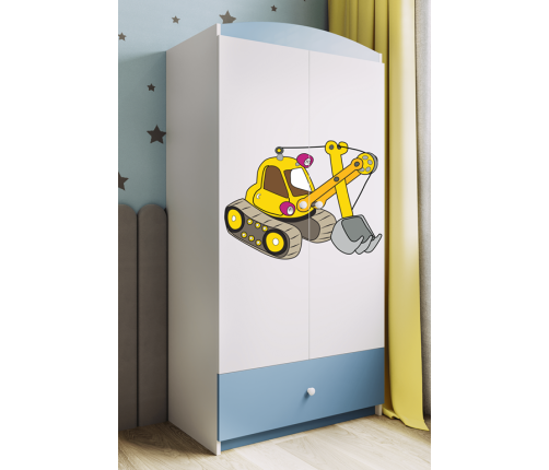 Szafa babydreams niebieska koparka