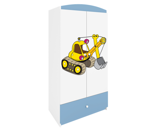 Szafa babydreams niebieska koparka