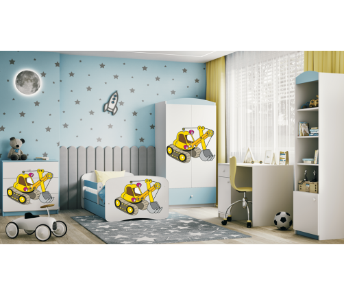 Szafa babydreams niebieska koparka