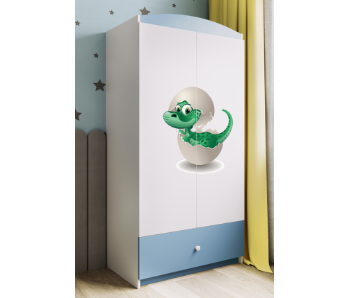 Szafa babydreams niebieska mały dino