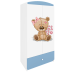 Szafa babydreams niebieska miś kwiatki