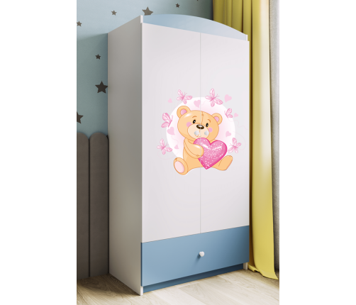 Szafa babydreams niebieska miś motylki