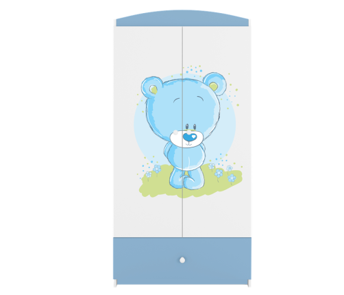 Szafa babydreams niebieska niebieski miś