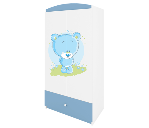 Szafa babydreams niebieska niebieski miś