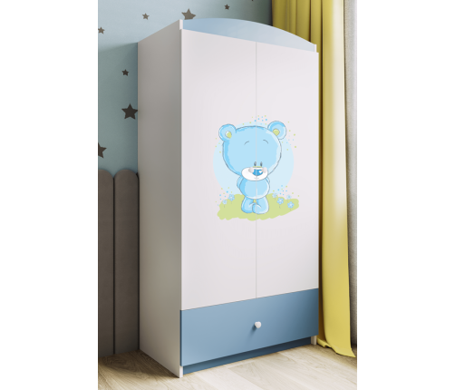 Szafa babydreams niebieska niebieski miś