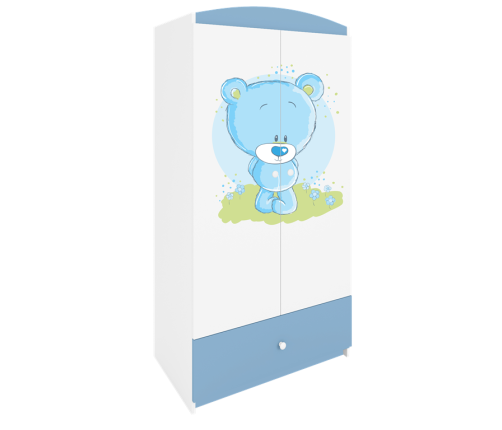 Szafa babydreams niebieska niebieski miś