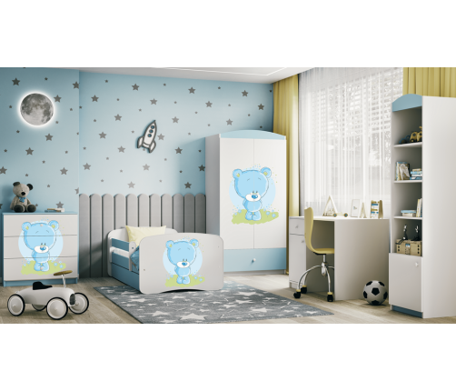 Szafa babydreams niebieska niebieski miś