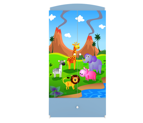 Szafa babydreams niebieska safari