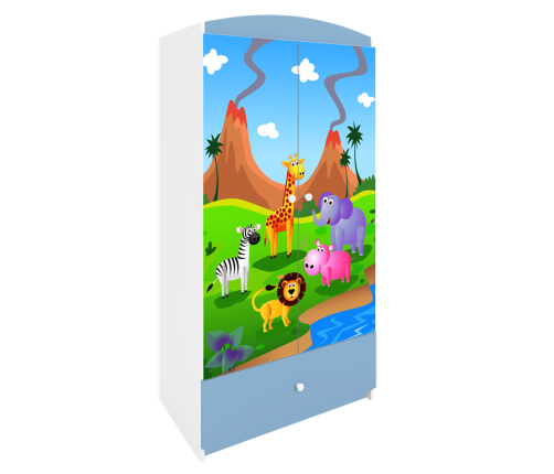 Szafa babydreams niebieska safari